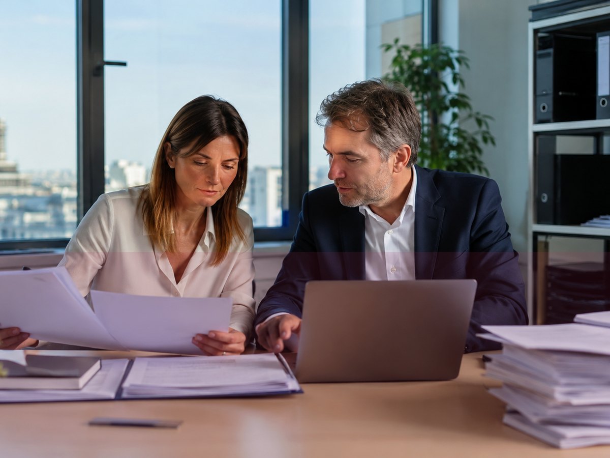 Équipe en réunion dans un bureau